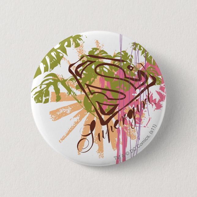 Supergirl Colour Splash 6 Cm Round Badge (Front)