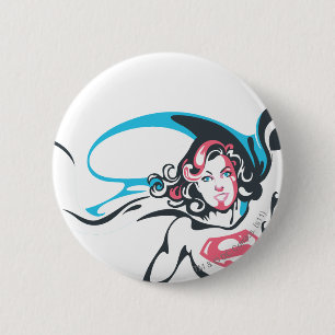 Supergirl Colour Splash Pose 2 6 Cm Round Badge