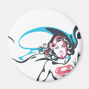 Supergirl Colour Splash Pose 2 Magnet