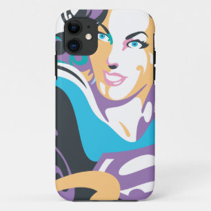 Supergirl Colour Splash Swirls 1 iPhone 11 Case