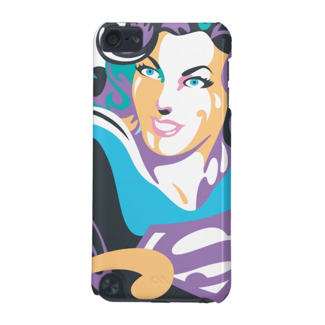Supergirl Colour Splash Swirls 1 iPod Touch 5G Case (Back)