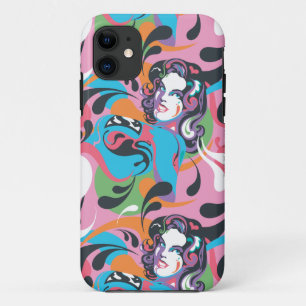Supergirl Colour Splash Swirls Pattern 2 iPhone 11 Case