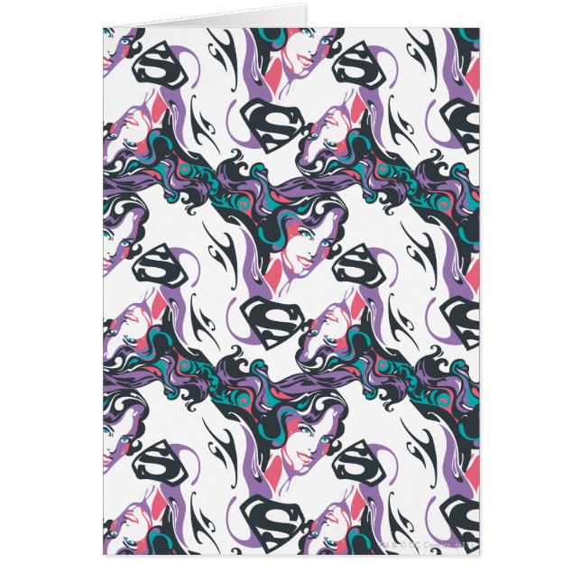 Supergirl Colour Splash Swirls Pattern 3 (Front)