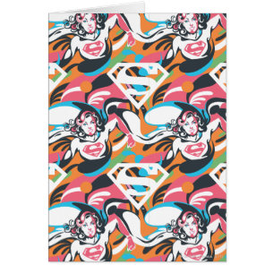 Supergirl Colour Splash Swirls Pattern 4