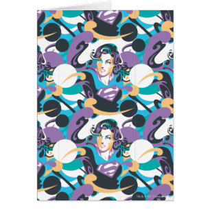 Supergirl Colour Splash Swirls Pattern 5