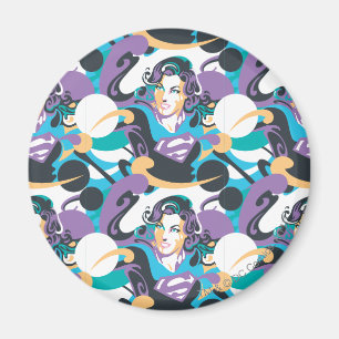 Supergirl Colour Splash Swirls Pattern 5 Magnet