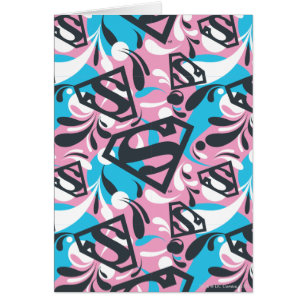 Supergirl Colour Splash Swirls Pattern 6