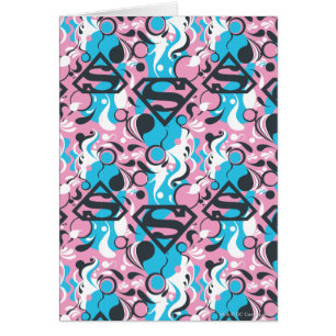 Supergirl Colour Splash Swirls Pattern 7