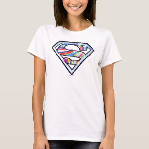 Supergirl Colourful Sketch Logo T-Shirt