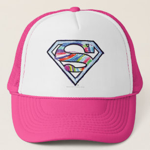 Supergirl Colourful Sketch Logo Trucker Hat