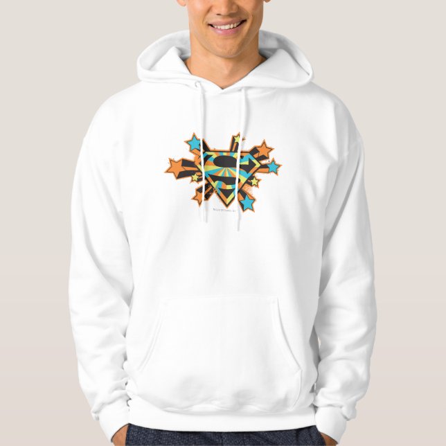 Supergirl Colourful Stars Logo Hoodie (Front)