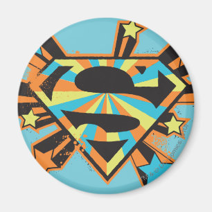 Supergirl Colourful Stars Logo Magnet