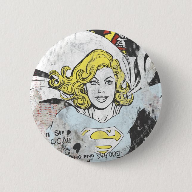 Supergirl Comic Capers 3 6 Cm Round Badge (Front)