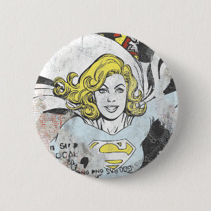 Supergirl Comic Capers 3 6 Cm Round Badge
