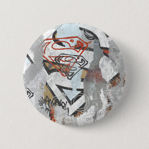 Supergirl Comic Capers Pattern 1 6 Cm Round Badge