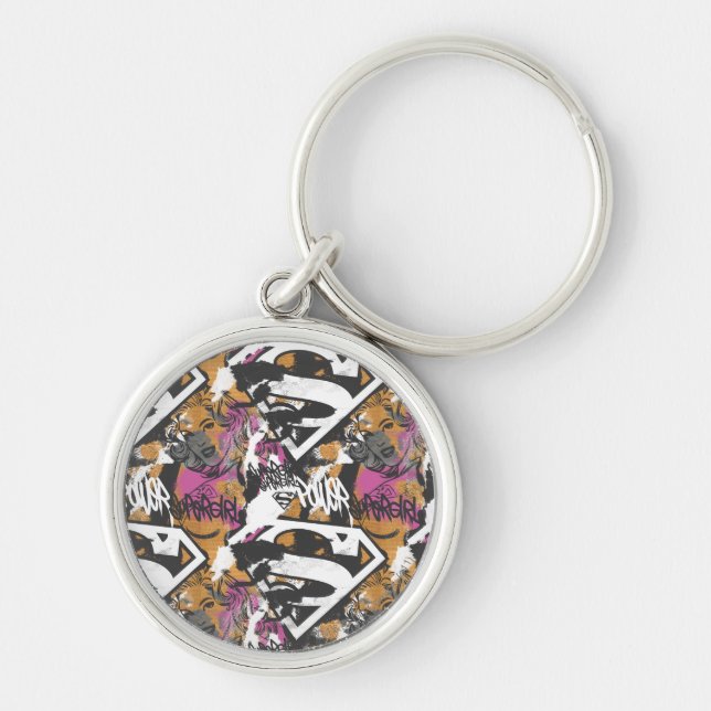 Supergirl Comic Capers Pattern 3 Key Ring (Front)