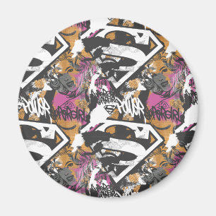Supergirl Comic Capers Pattern 3 Magnet