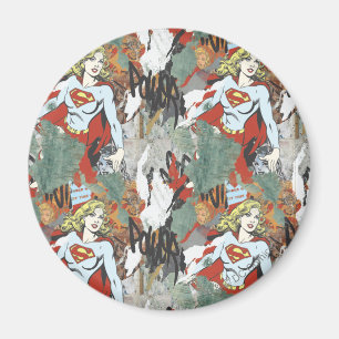 Supergirl Comic Capers Pattern 8 Magnet