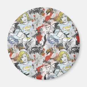 Supergirl Comic Capers Pattern 9 Magnet