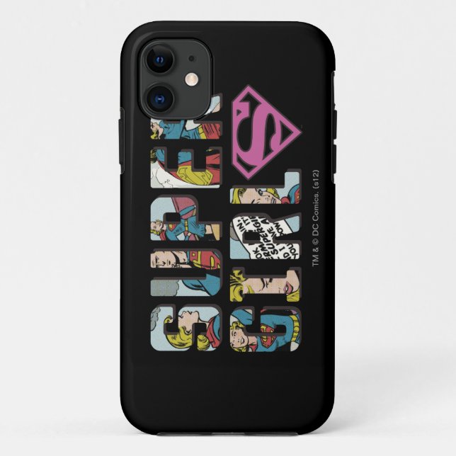 Supergirl Comic Logo Case-Mate iPhone Case (Back)