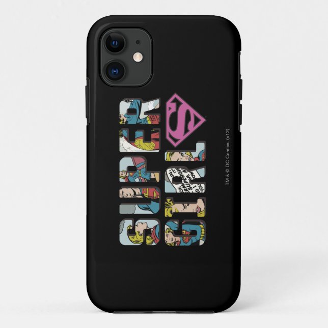 Supergirl Comic Logo Case-Mate iPhone Case (Back)