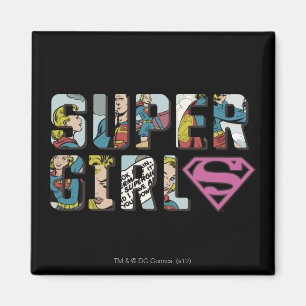 Supergirl Comic Logo Magnet