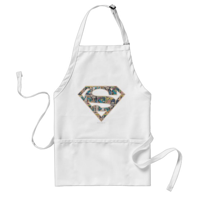 Supergirl Comic Strip Logo Standard Apron (Front)