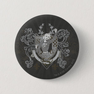Supergirl Crest 6 Cm Round Badge