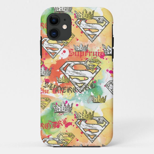 Supergirl Crown Pattern Case-Mate iPhone Case (Back)