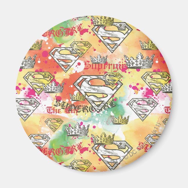 Supergirl Crown Pattern Magnet (Front)