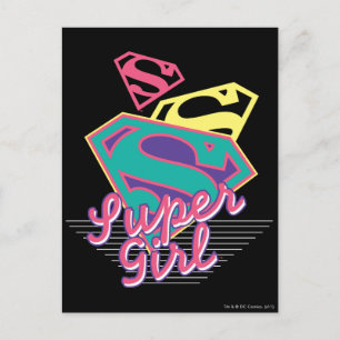 Supergirl Cursive Postcard