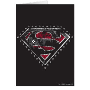 Supergirl Distressed Logo Black and Red