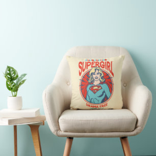 Supergirl Drama Free In My City Cushion