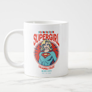 Supergirl Drama Free In My City Large Coffee Mug