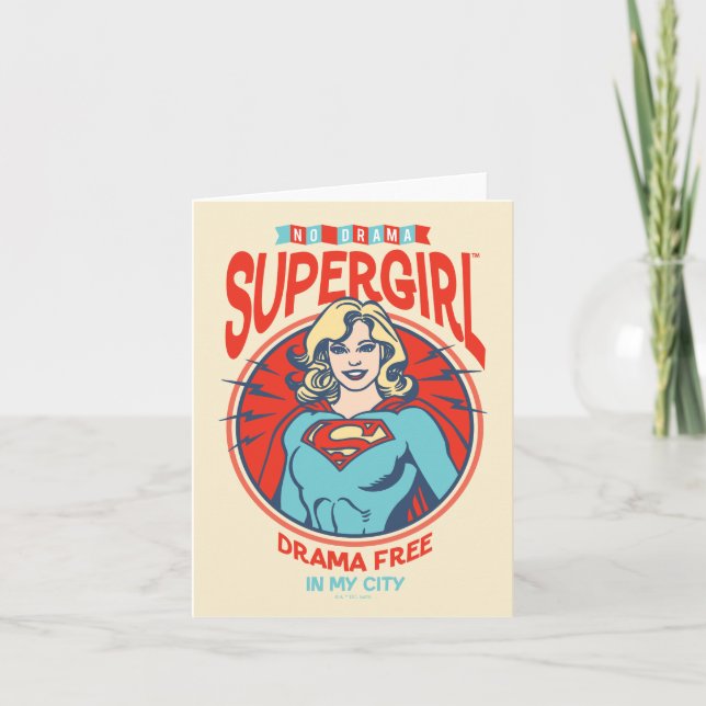 Supergirl Drama Free In My City Note Card (Front)