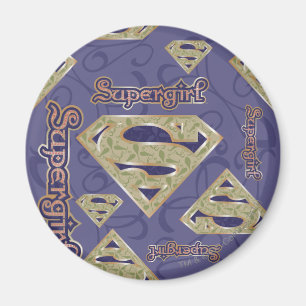 Supergirl Fancy Logo Collage Magnet