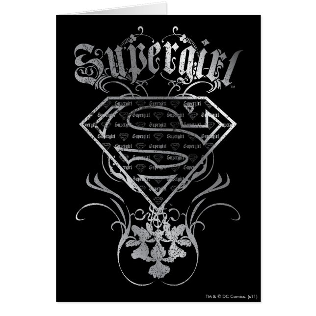 Supergirl Fancy Silver Logo (Front)