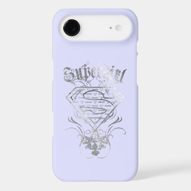 Supergirl Fancy Silver Logo Case-Mate Samsung Galaxy Case (Back)