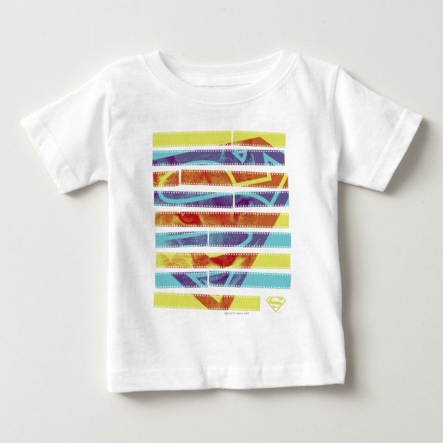 Supergirl Filmstrip Baby T-Shirt (Front)