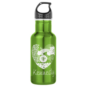 Supergirl Floral Peace Heart Graphic 532 Ml Water Bottle