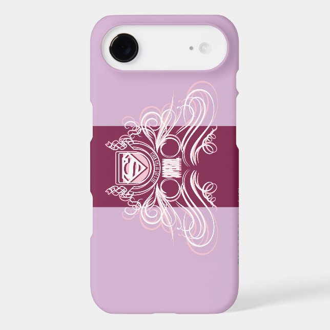 Supergirl Flourish Design Case-Mate iPhone Case (Back)