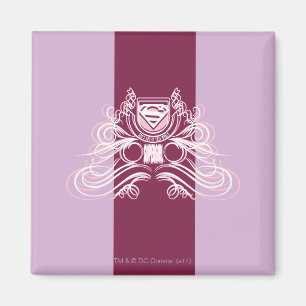 Supergirl Flourish Design Magnet
