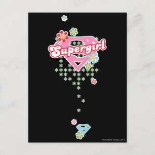 Supergirl Flower Madness Postcard