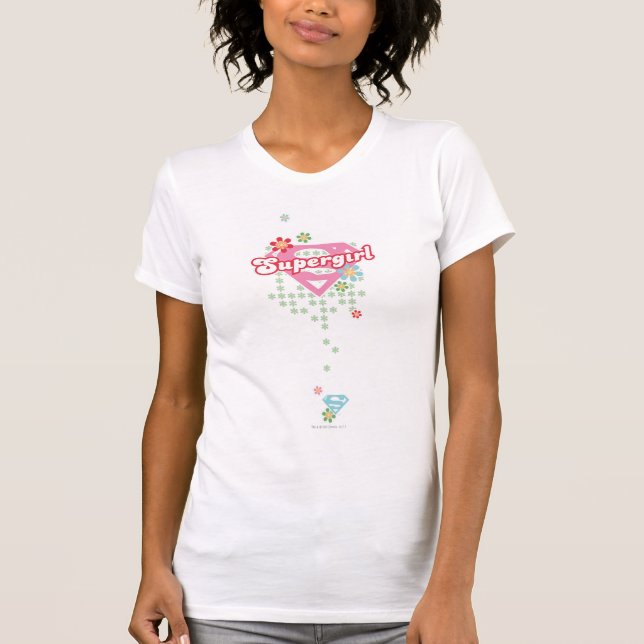 Supergirl Flower Madness T-Shirt (Front)