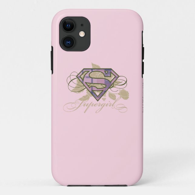 Supergirl Flowers Case-Mate iPhone Case (Back)