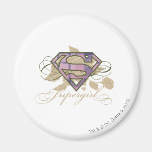 Supergirl Flowers Magnet