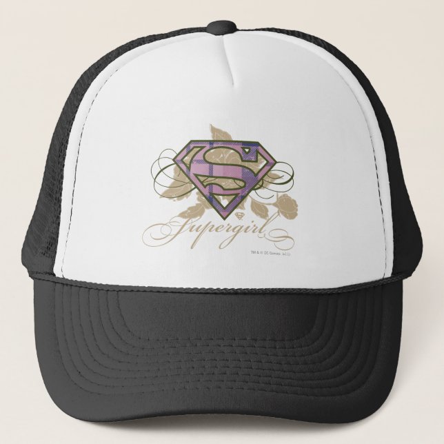 Supergirl Flowers Trucker Hat (Front)