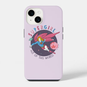 Supergirl Flying Upwards Illustration iPhone 14 Case