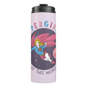 Supergirl Flying Upwards Illustration Thermal Tumbler