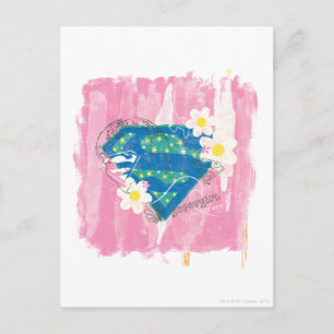 Supergirl for Peace Pink Postcard
